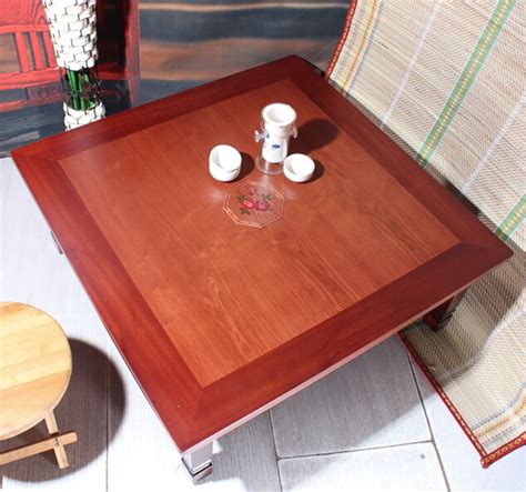Asian Antique Furniture Korean Folding Table Legs Foldable Square 70cm