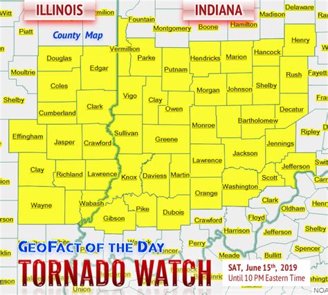 Geofact Of The Day 6152019 Indiana And Illinois Tornado Watches