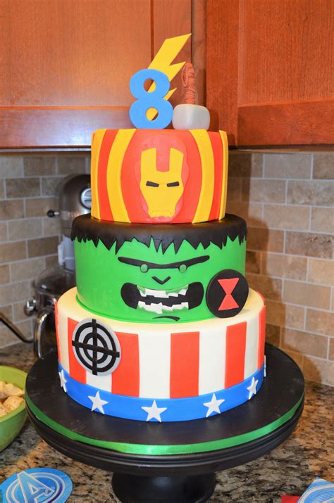 Marvel Cake Design An Avengers Cake From Oct 2015