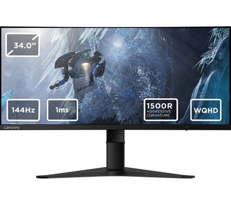 Buy Lenovo G34w 10 Wide Quad Hd 34 Curved Wled Gaming Monitor Black