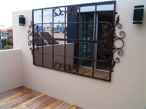 Scrolled Gate Outdoor Mirror Large Outdoor Mirrors