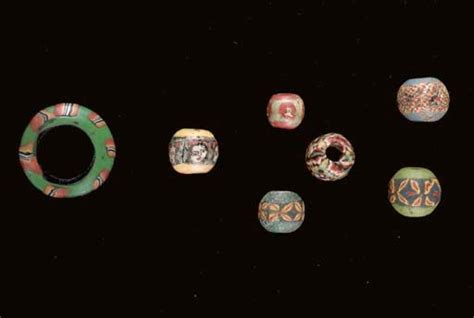 Six Roman Mosaic Glass Beads Possibly Egypt Circa 1st Century B C 1st Century A D Christie S