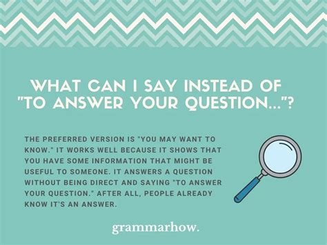 Better Ways To Say To Answer Your Question On Email
