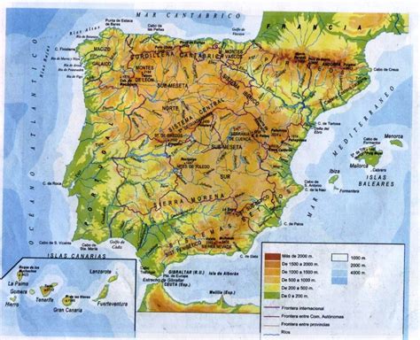Mappa Geografica Della Spagna Geografia Clima Flora Fauna