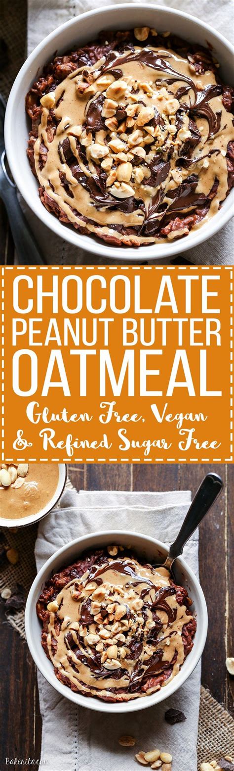 Chocolate Peanut Butter Oatmeal Gf Sf Vegan Sugar Free Vegan