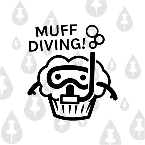 Muff Diver Funny Muffin Lesbian Sexy Meme Svg Etsy Canada