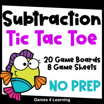 Introduction to weight skip to main content. Printable Tic Tac Toe Math Games for Subtraction Fact ...