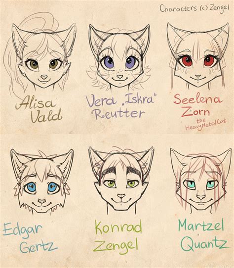 My Catpeople Face Comparision By Zengel On Deviantart