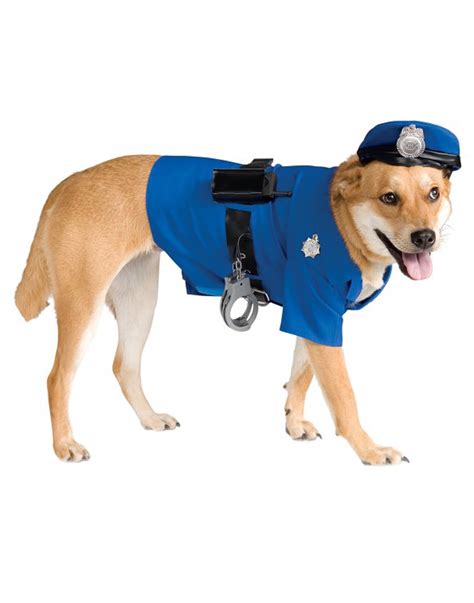 Pet Costume Blue Police Officer K 9 Big Dog Costume