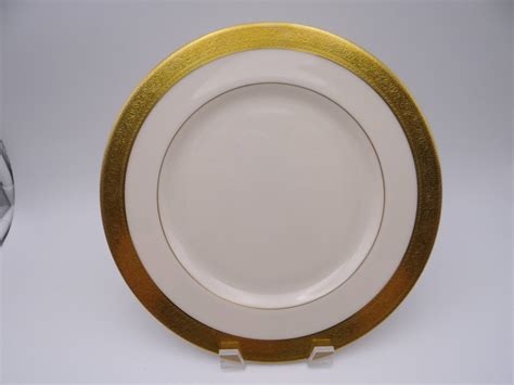 Vintage Lenox China Westchester Gold Encrusted Dinner Plate 6