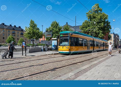 The Iconic Trams In Norrkoping Sweden Editorial Photo Image Of