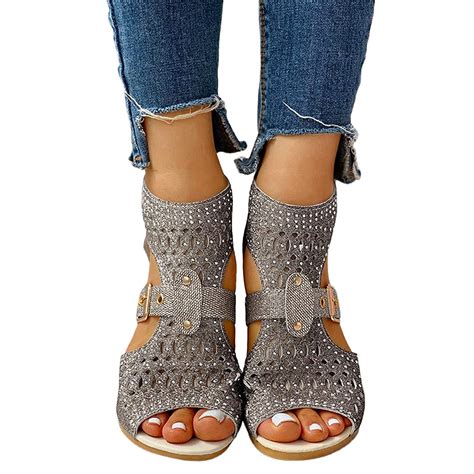 Buy Eduavar Sandals For Women Dressy Summer 2021 Thong Flat Sandals Casual T Strap Dress