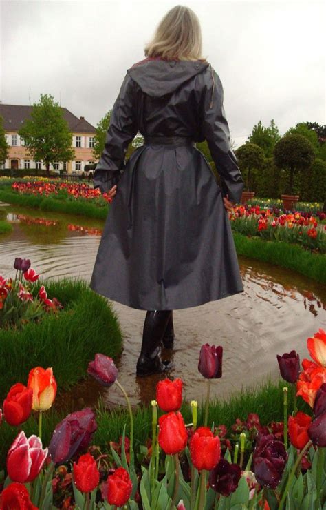 Rains (8) rosemunde copenhagen (6) sanita (27). Damen Kleppermantel Gummimantel Regenmantel Raincoat ...