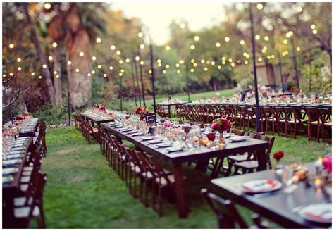 For example, there are plenty of backyard wedding reception or outdoor wedding ideas you can try. Real Enchanted Garden Wedding: Kelly & Steve