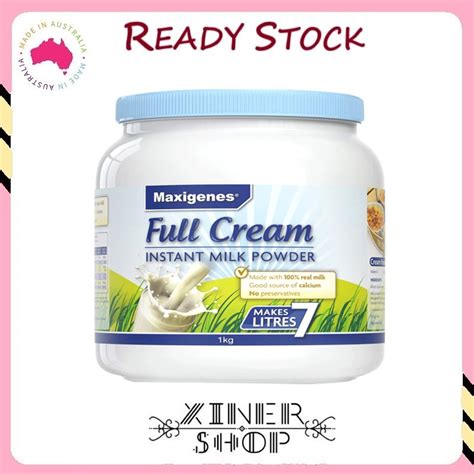 Ready Stock EXP 07 2024 Maxigenes Full Cream Instant Milk Powder 1kg