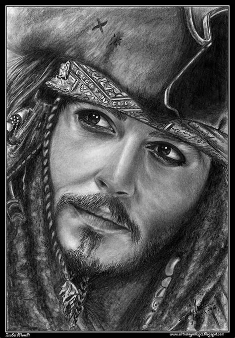 Jack Sparrow By Isabel Mr On Deviantart Portrait Au Crayon Pencil Portrait Drawing Realistic