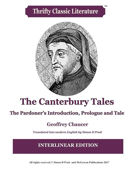 The Canterbury Tales The Pardoners Introduction Prologue And Tale