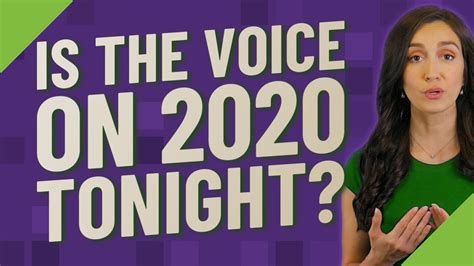 Is The Voice On 2020 Tonight Youtube