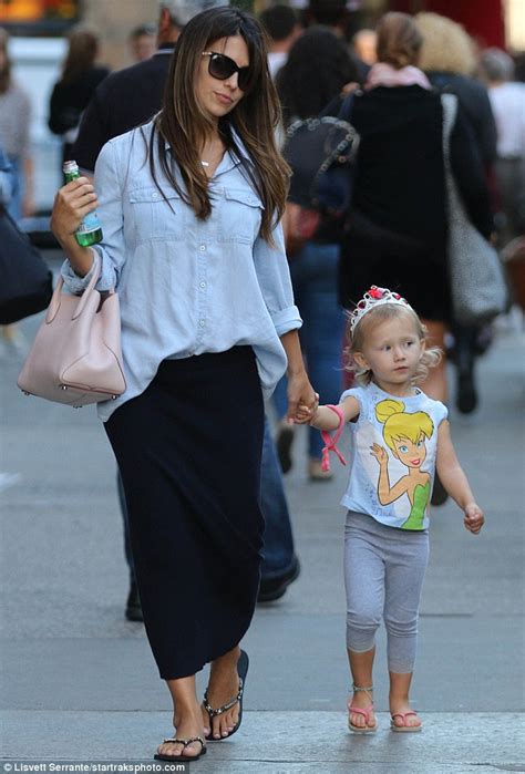 hilaria baldwin cuts a stylish figure with daughter carmen daily mail online