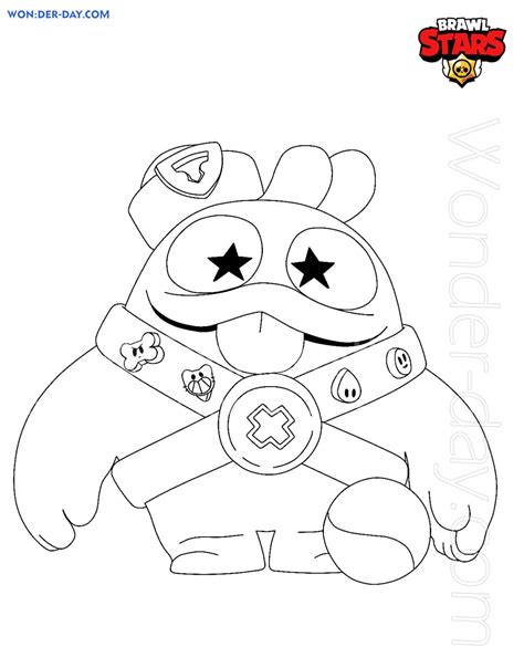 Squeak Brawl Stars Coloring Pages Wonder Day In Star Coloring