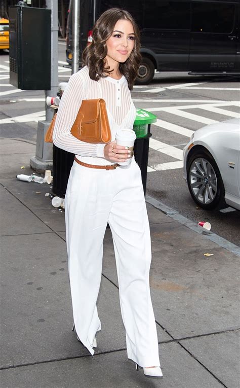 Walking In White From Olivia Culpos Street Style E News