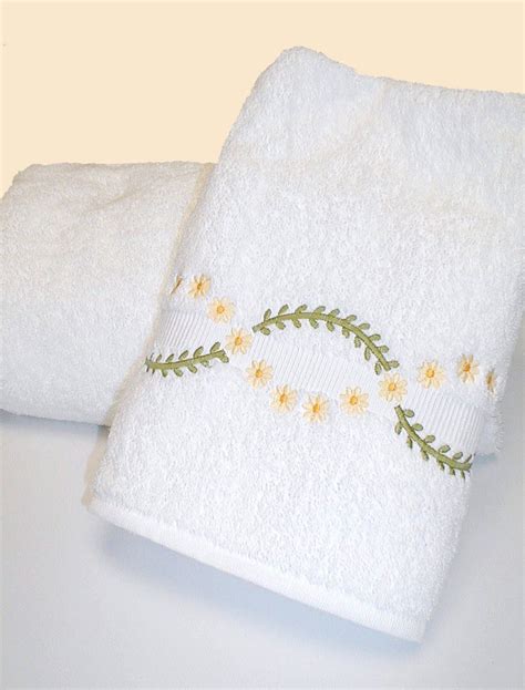 A Touch Of Lace Towel Embroidery Designs Embroidered Bath Towels