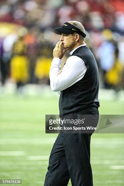 Missouri Tigers Head Coach Gary Pinkel In A Contemplative Mode During News Photo Getty Images