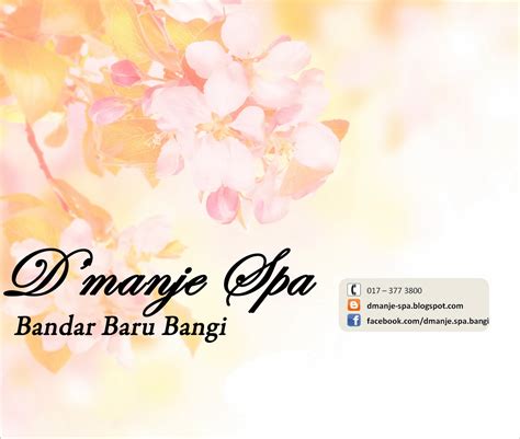 Terima kasih jg utk tips² yg akak share. September 2013 - Dmanje Spa - Bangi