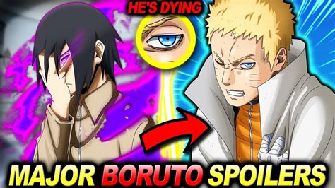 Major Boruto Spoilers Naruto Dying And Sasukes Next Battle Boruto