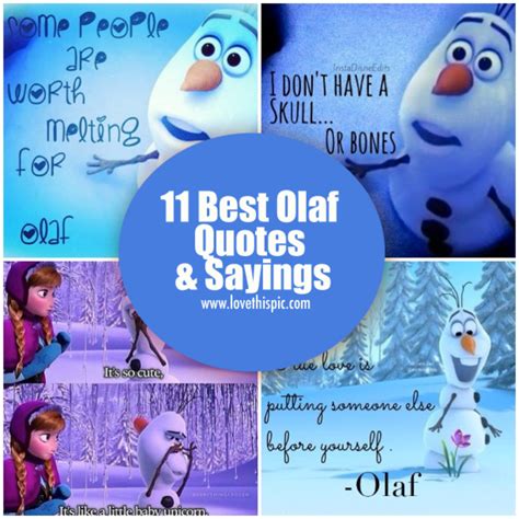 11 Best Olaf Quotes And Sayings