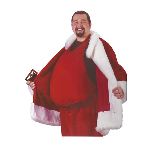 Red Padded Santa Belly Adult Christmas Costume Accessory One Size
