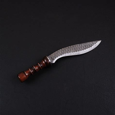 Damascus Kukri Knife Bk0275 Black Forge Touch Of Modern