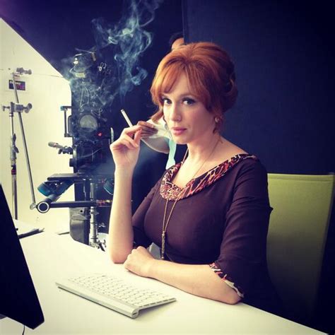 Christina Hendricks Stopped By Yesterday Shes The Only Person Allowed