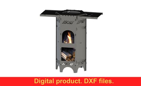 Rocket Stove Mini V1 Portable Fire Wood Stove Dxf Laser Diy Svg Files