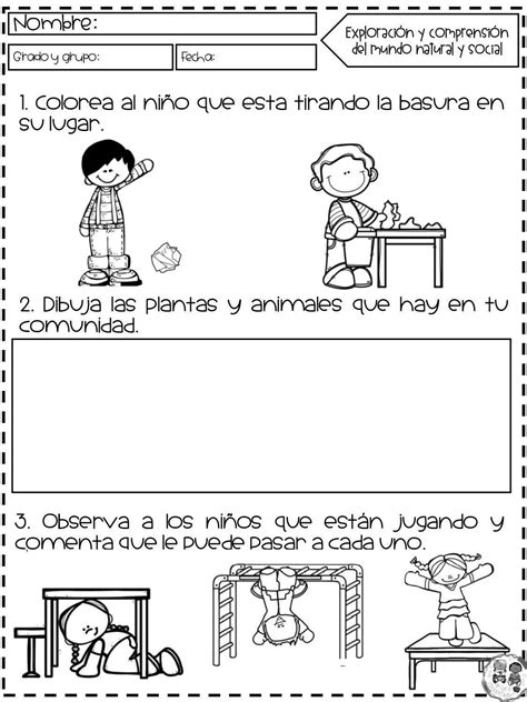 EvaluaciÓn Intermedia Preescolarpágina05 Imagenes Educativas