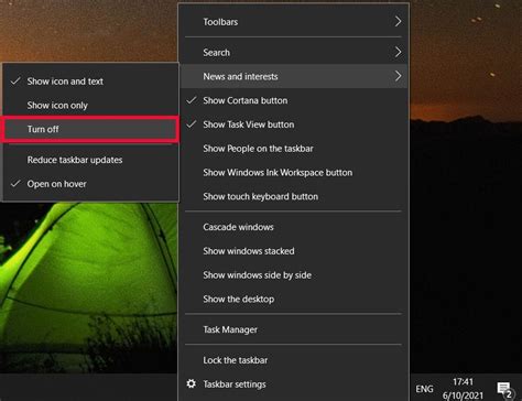 How To Turn Off News And Interests In Windows 10s Taskbar Gigarefurb