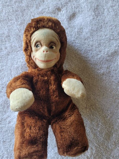 Vintage Plush Knickerbocker Stuffed Animal Kuddles Monkey Used Ebay