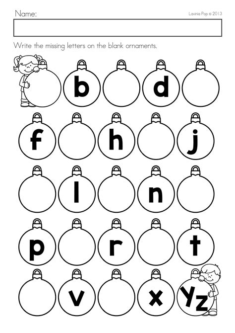 Free Printable Christmas Alphabet Worksheets Alphabetworksheetsfreecom
