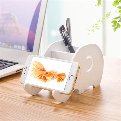 Modern Style Mobile Phone Watch Holder Simple White Portable Phones