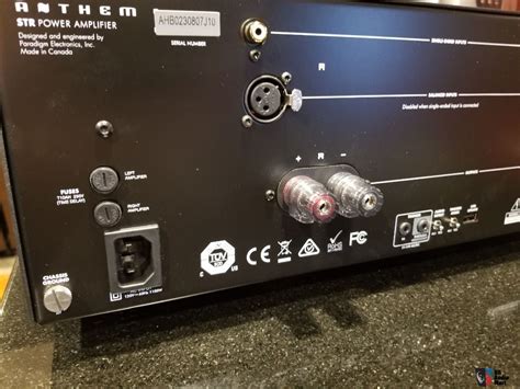 Anthem STR Power Amplifier Black New Condition **Mint Condition Photo #2345036 - US Audio Mart