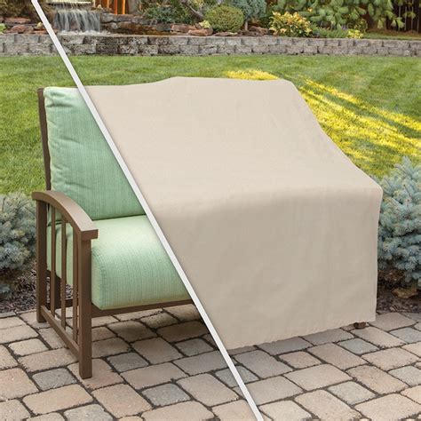 Style Selections Tan Polyester Loveseat Patio Furniture Cover In The