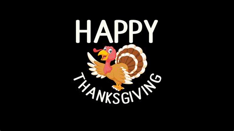 Happy Thanksgiving Day Turkey In Black Background 4k 5k Hd Thanksgiving