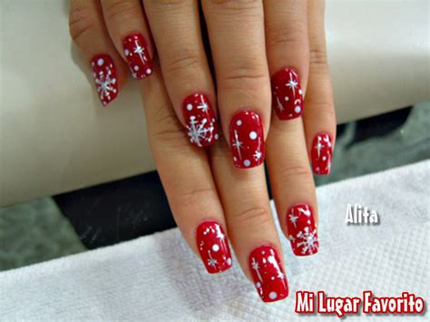 Uñas navideñas + de 100 diseños sencillos y elegantes para decorar ! Navidad-Navidad: Uñas rojas para Navidad