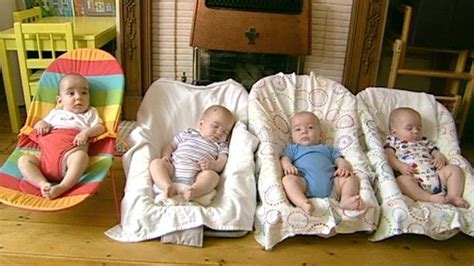 Rare Identical Triplets Amongst Quadruplets Bbc News