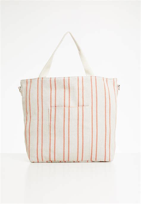 Slouchy Washed Tote Peach Cotton On Bags And Purses