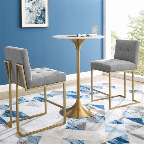 Shop items you love at overstock, with free shipping on everything* and easy returns. modway privy upholstered counter stool in gold and light ...