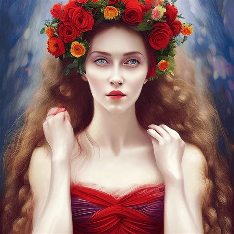 Beautiful Russian Woman With Perfect Cemetery Face · Creative Fabrica
