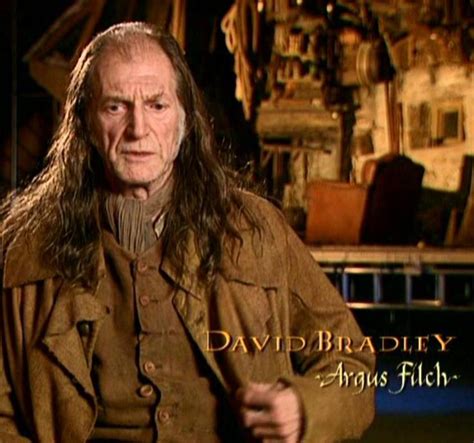 Argus Filch Hogwart S Caretaker As Played By David Bradley