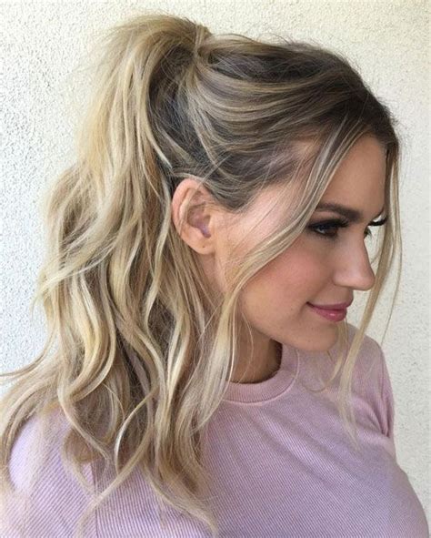 35 Simple Cute Messy Ponytail Hairstyles 2023 Guide High Ponytail