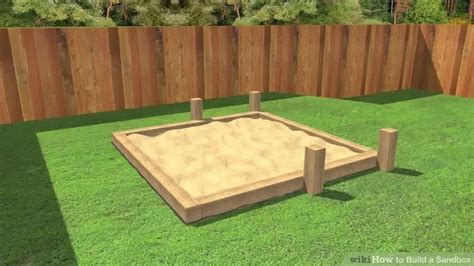 Image Titled Build A Sandbox Step 15 Preview Kids Yard Play Yard